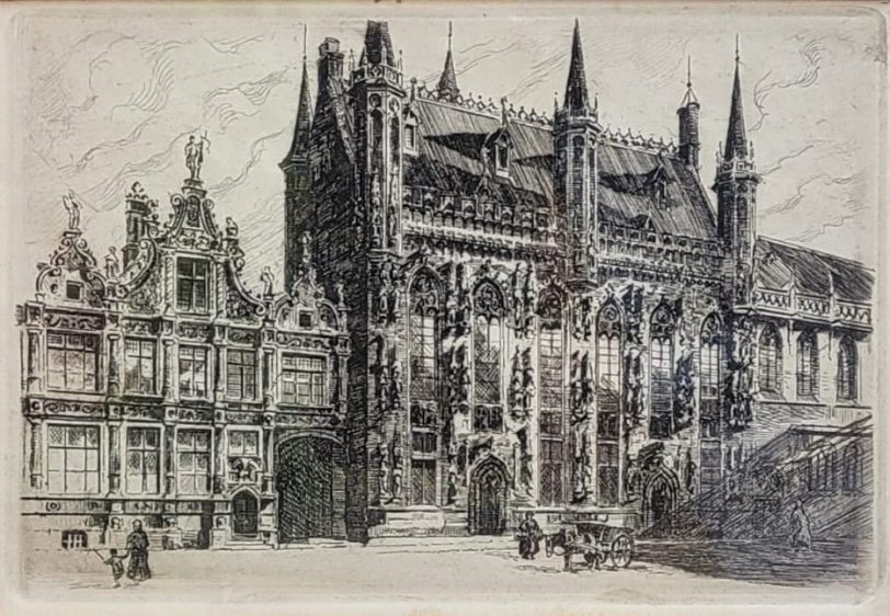 Details Hotel de Ville etching Skipperlings Art