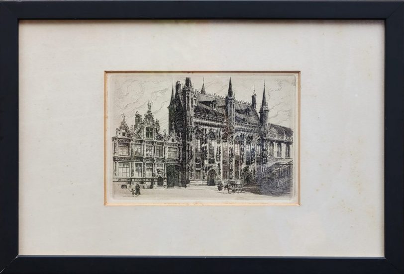 Hotel de Ville etching Skipperlings Art